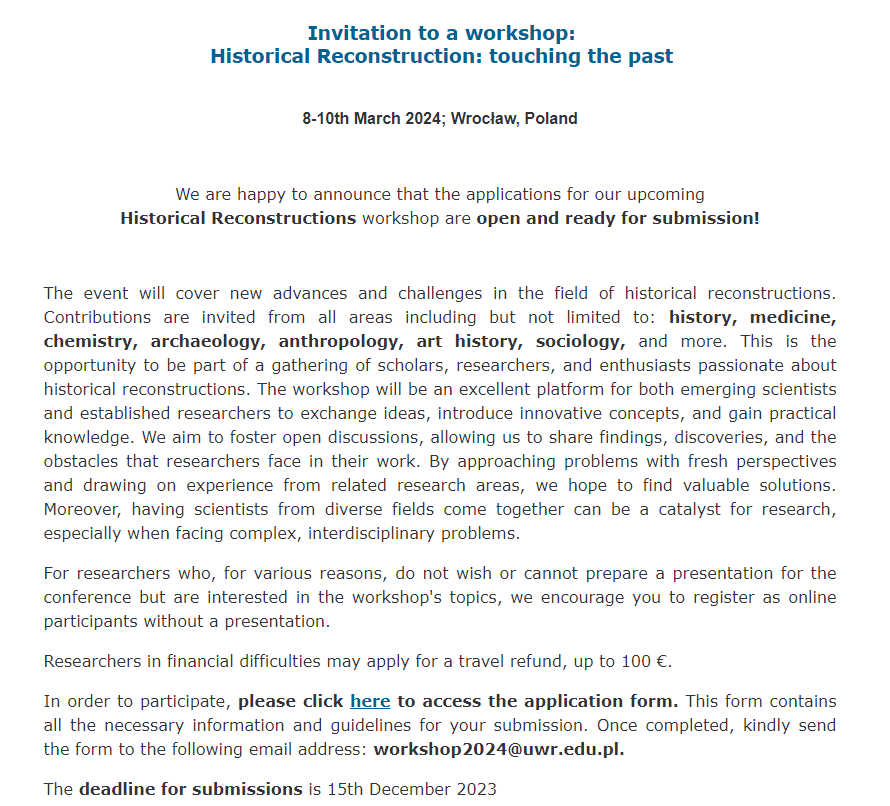 Invitation to a&nbsp;workshop